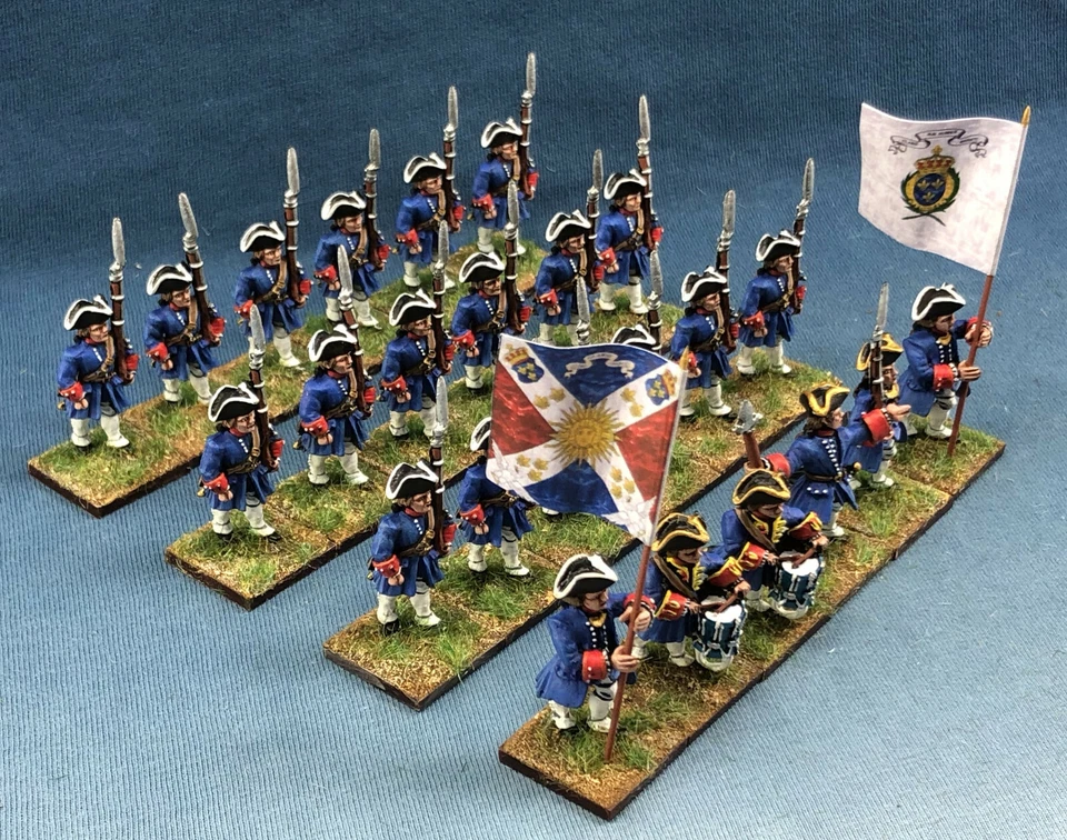 28mm WGS Seven Years War SYW Painted French Royal Pologne Infanterie GFA12 - Image 2 of 4
