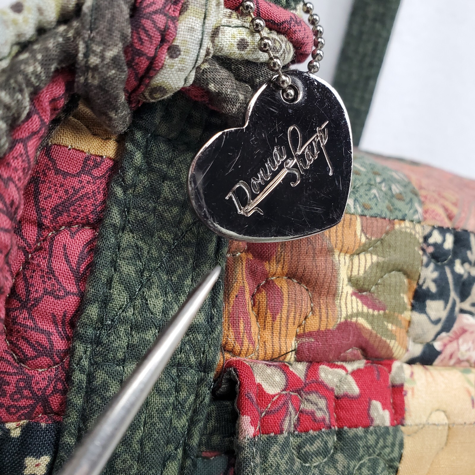 Donna Sharp Quilted Handbag Patchwork Shoulder Ba… - image 5