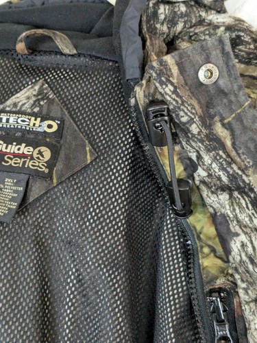 Guide Series Mens Size 2XL Tall Camo TecH2O Hunting Jacket Waterproof Breathable - Picture 7 of 19