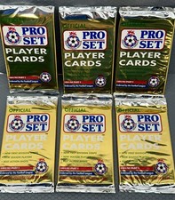 6 Pack Lot 1991/92 PRO SET Official Soccer Cards 🔥BRAND NEW SEALED🔥