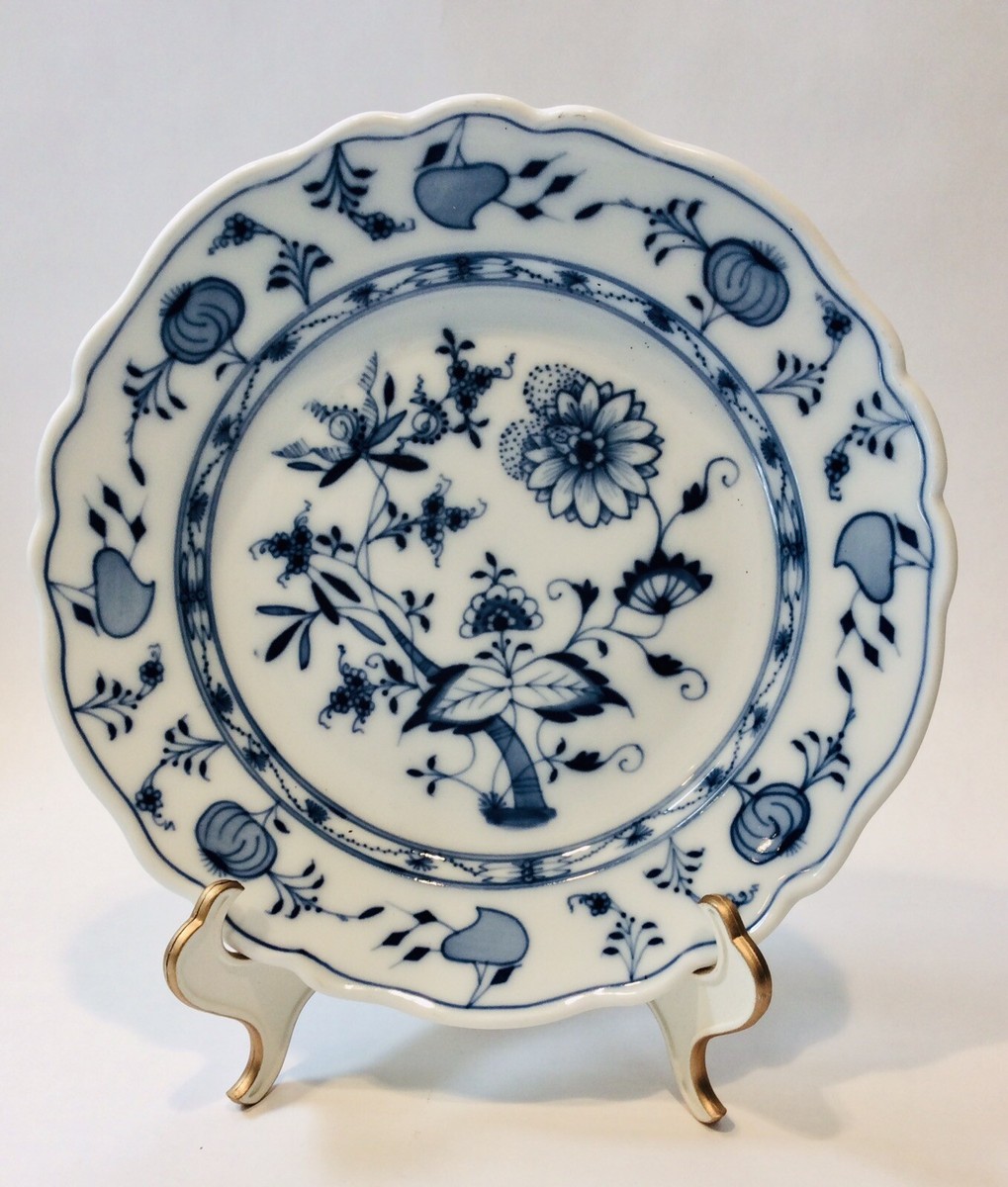 食器 Meissen Mythos Plate 2001 Antique Stadt Meissen Blue Onion Plate, Hand Painted