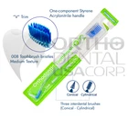 Orthodontic Toothbrush Double Extreme V-Trim ideal for ortho braces cleaning