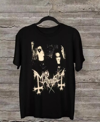 Vtg Mayhem Band Short Sleeve Cotton Black All Size T Shirt For Men AG218