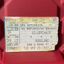 Silverchair Roseland Ballroom New York Concert Ticket Stub Vintage April 1997