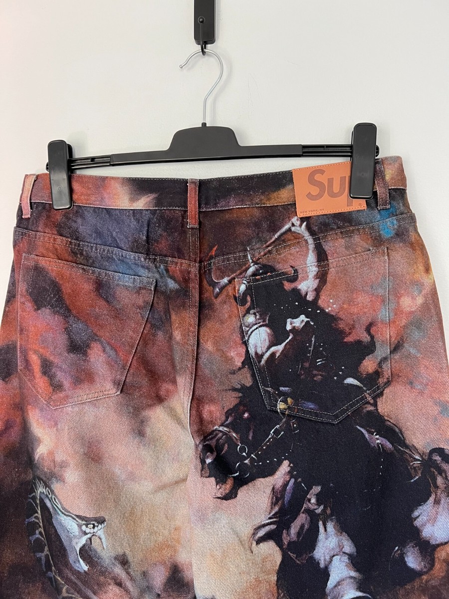 Supreme Frank Frazetta Loose Fit Jeans - Size 30 - NEW | eBay Supreme Frank Frazetta Loose Fit Jeans - Size 30 - NEW | eBay