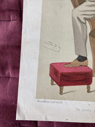Vanity Fair SPY Vintage Print: “He paints portraits and ideas “December 26, 1881 - Picture 5 of 9