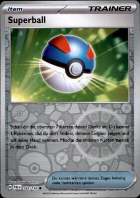 Pokemon Entwicklungen in Paldea Superball #183 Reverse Holo Common