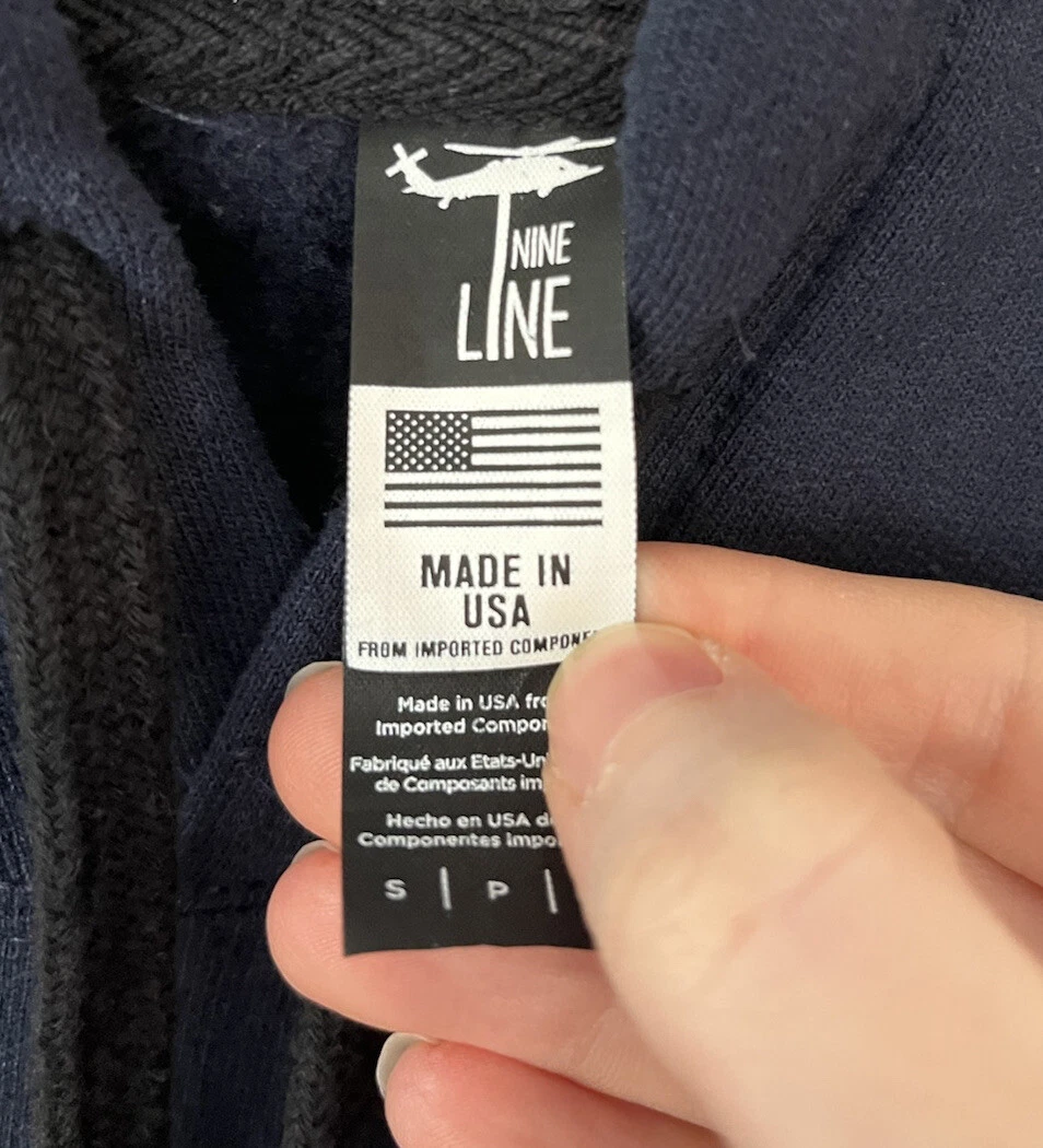 VETEMENTS Felpa con cappuccio pullover abbigliamento nove linee blu navy taglia small Tennessee forte