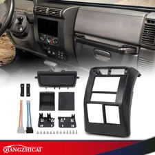 FIT FOR 97-02 JEEP WRANGLER TJ DOUBLE DIN DASH BEZEL RADIO STEREO MOUNTING KITS