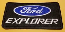 Ford Explorer Embroidered Patch approx 2x4" iron and or sewn