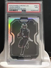 2020 Panini Chronicles Prizm Black JALEN HURTS #PB-19 Rookie RC PSA 9 MINT