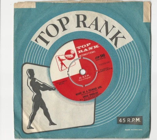 Craig Douglas : The Heart of a Teenage Girl :  45 RPM 7" Single 1960