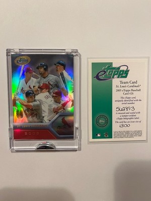 2005 eTopps - Albert Pujols, Scott Rolen, Larry Walker #26