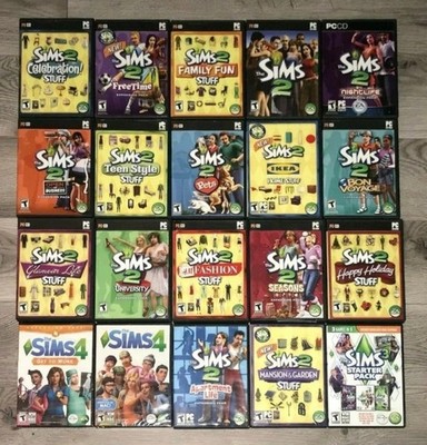 The Sims 2 3 4 Games Expansion Pack Pick & Choose PC CD Rom /MAC 1/2 OFF SALE