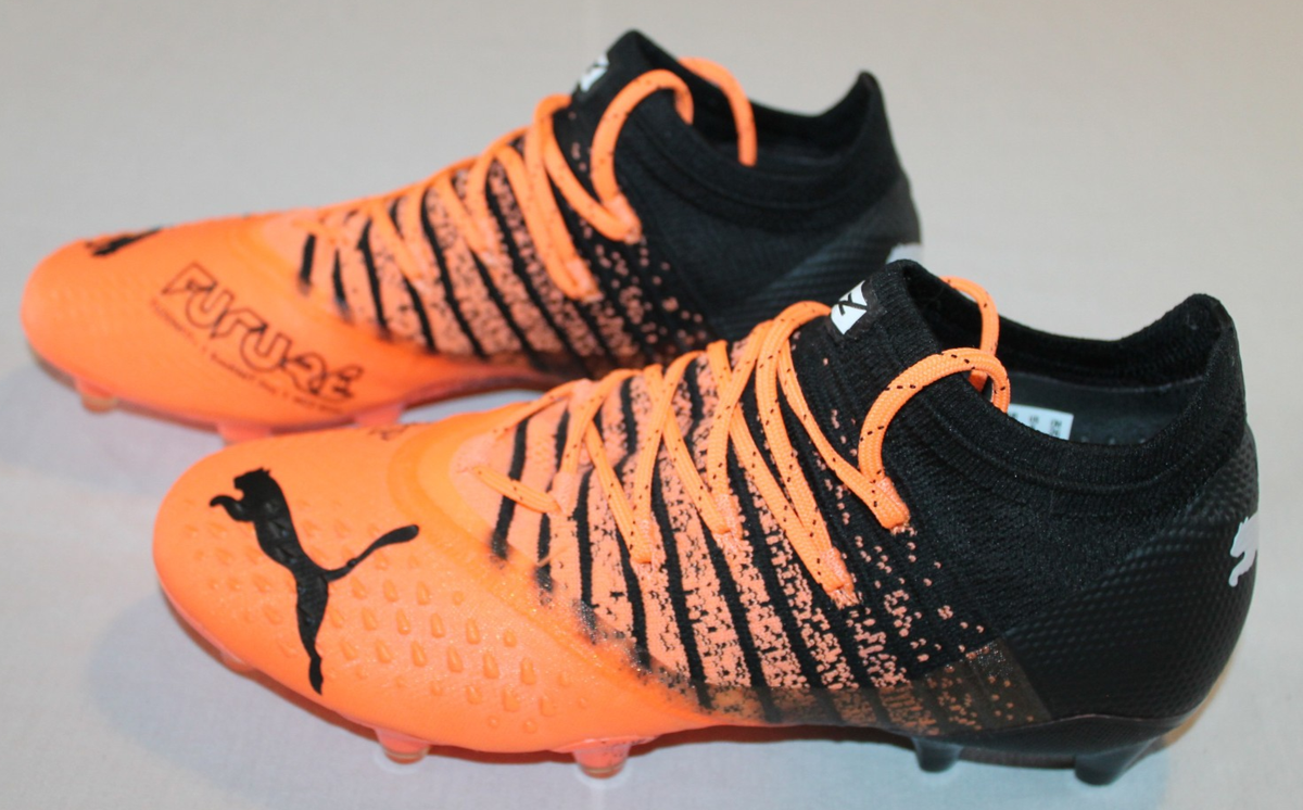 Mens PUMA Future Z 1.3 FG/AG Orange/Black Soccer Cleats Size 8 | eBay