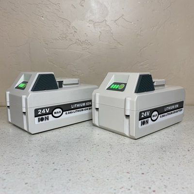 #ad 2X For Snow Joe Sun Joe iON 24 Volt Lithium Ion Battery 6.0 Ah amp; 7.5 Ah $69.99