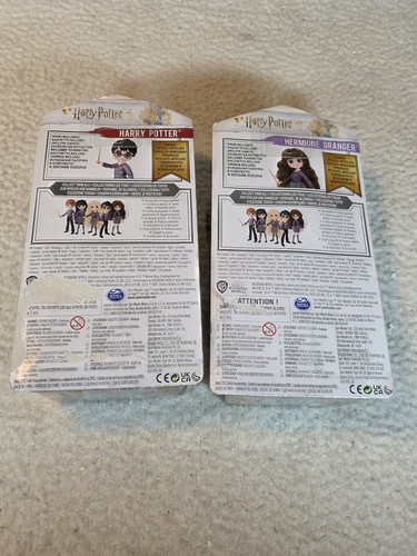 Lot of 2 Hermione Granger and Harry Potter w/Wand 8" Poseable Dolls NEW in Box - Picture 11 of 13