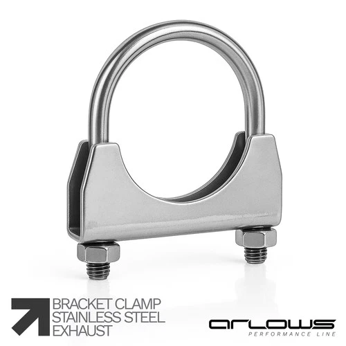 Arlows stainless steel clamp 3.5"/89mm (V2A exhaust clamp pipe clamp U Sc