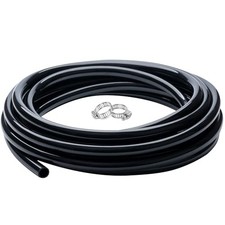 5/8" id - 10 ft Black Vinyl Tubing Flexible PVC Irrigation Hose 5/8" ID 10 Feet