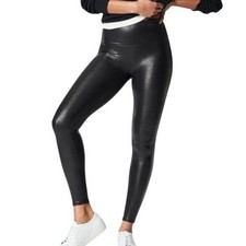 SPANX Faux Leather Leggings Black Size M