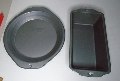 2 Vintage EKCO Bakers Secret Bread Loaf Pan No. R-407 & Pie Tin M310 Non-Stick