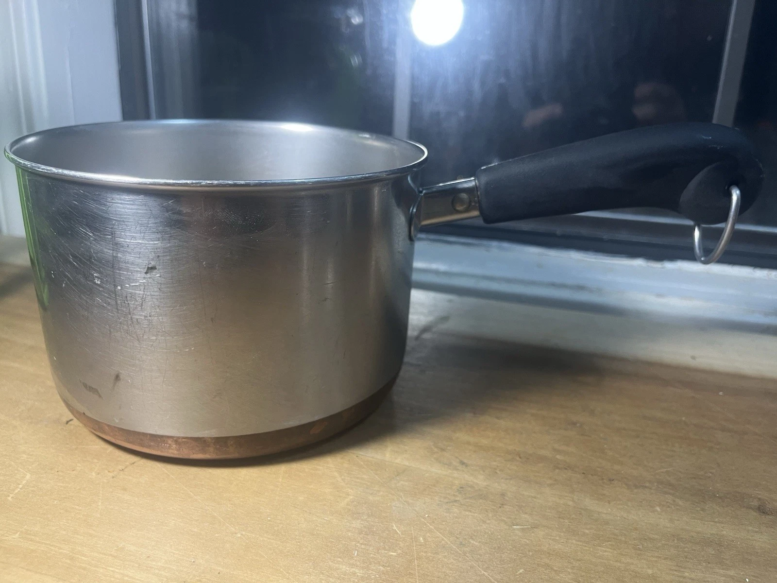 Vintage REVERE WARE 1801 2 Qt Copper Bottom Sauce Pan Pot No Lid Clinton, IL