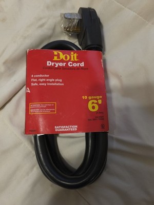 Doit  Dryer cord 4 prong, 10 Gauge , 6foot 30A  250V. New Never Used