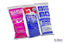 Rx Clear Swimming Pool Winter Chemical Chlorine Closing Kit (Choose Size)