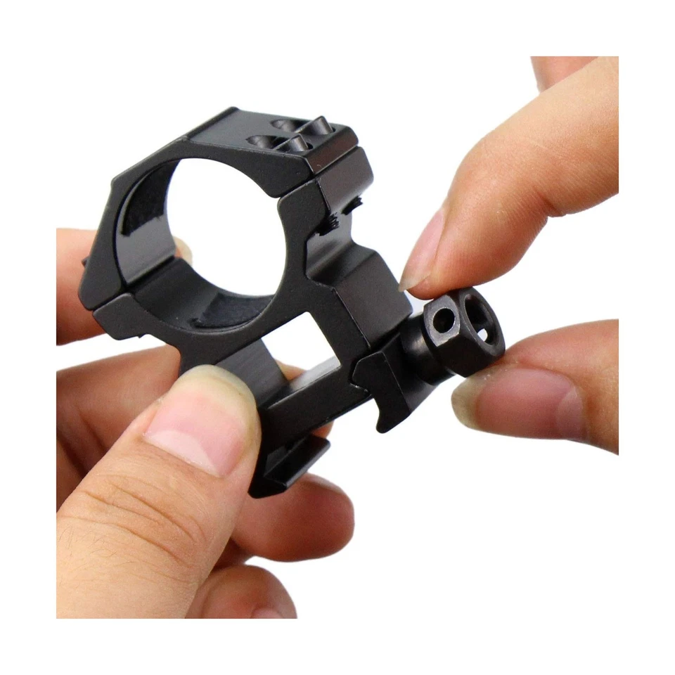 Juego de anillos de mira telescópica de 1 pulgada de 4, 2 piezas soportes de mira telescópica de alto perfil y 2 piezas... Foto 2 de 4