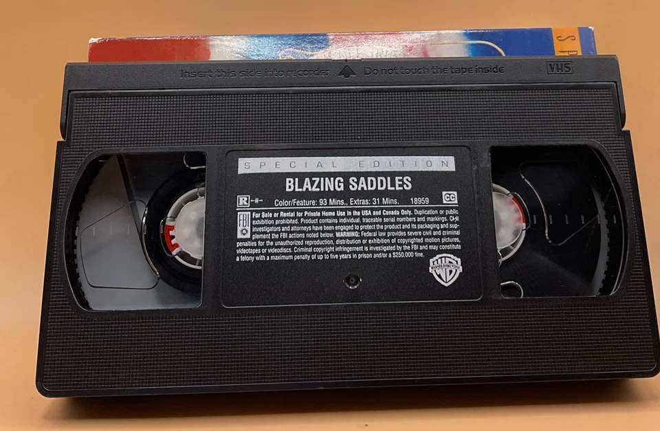 Blazing Saddles VHS 1974, 2001 Gene Wilder Various Releases **Buy 2 Get 1 Free** - Image 3 of 3
