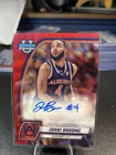 2024-25 Bowman Chrome Chrome Autographs Johni Broome Red Wave Autographs /45