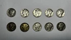Mercury Dimes Lot of 10 Silver 10C 1935-1944 Circulated Variety