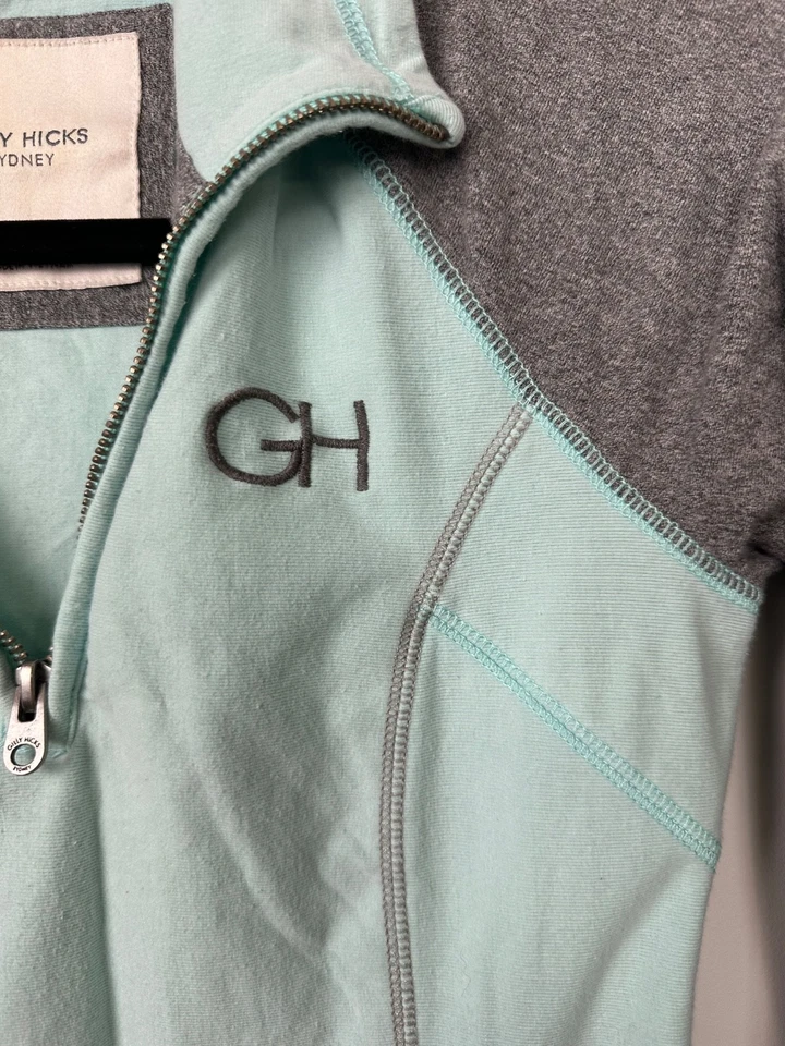 Chaqueta Pullover Deportiva Gilly Hicks Sydney Gris Como Nueva 1/4 Cremallera Para Mujer XS A15 Foto 2 de 4