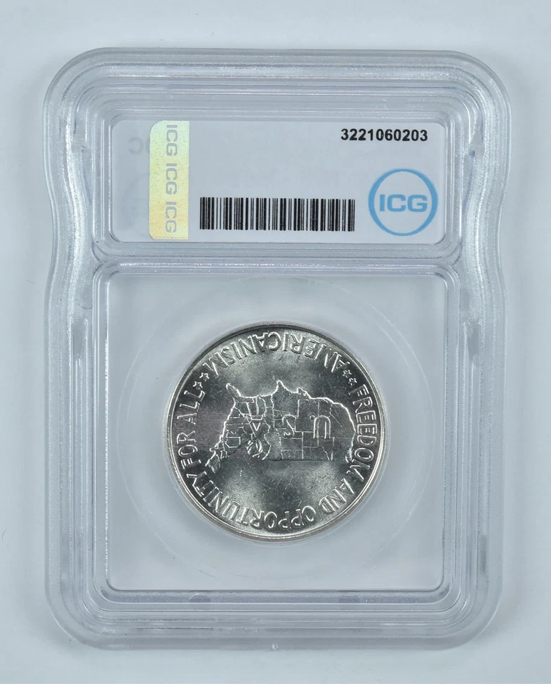 1952 Washington Carver Commemorative Half Dollar MS64 ICG *6991 - Image 2 of 4