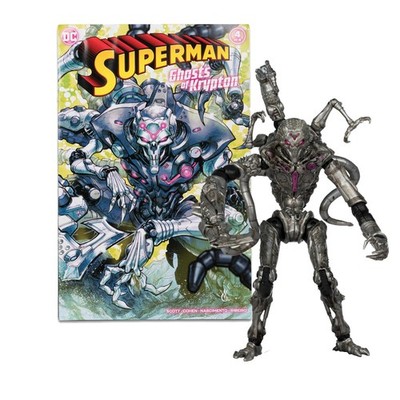 DC Page Punchers Brainiac 7'' Action Figure with Superman Comic - Collectible Toy