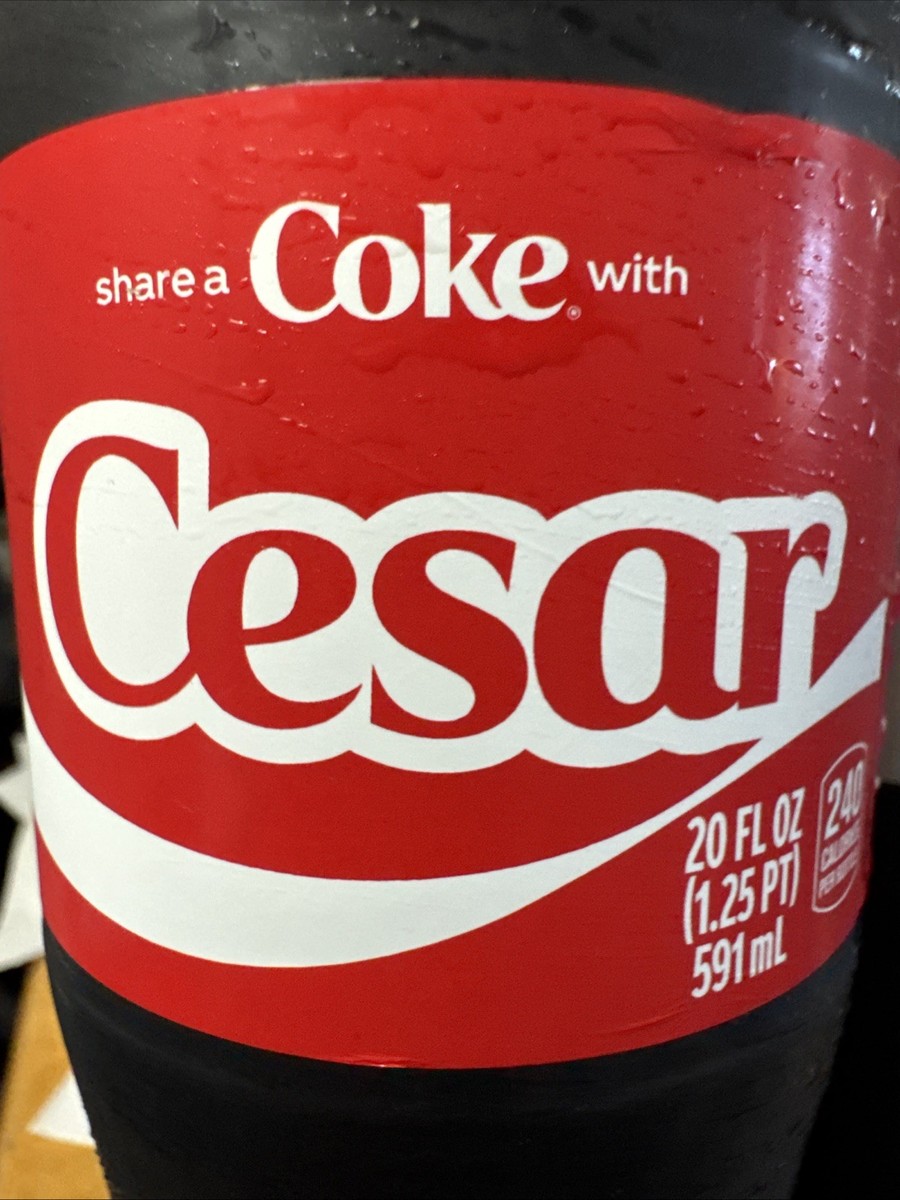 Share A Coke with Cesar 2025 Personalized Gift Coca Cola