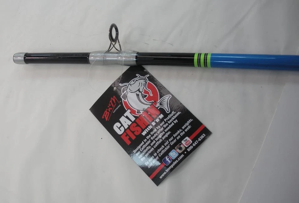 B n M SCATC70 银猫铸造杆 7 英尺 2 件 中号 ActionGlow Tip Cord 握把 — 第 4/4 张图片