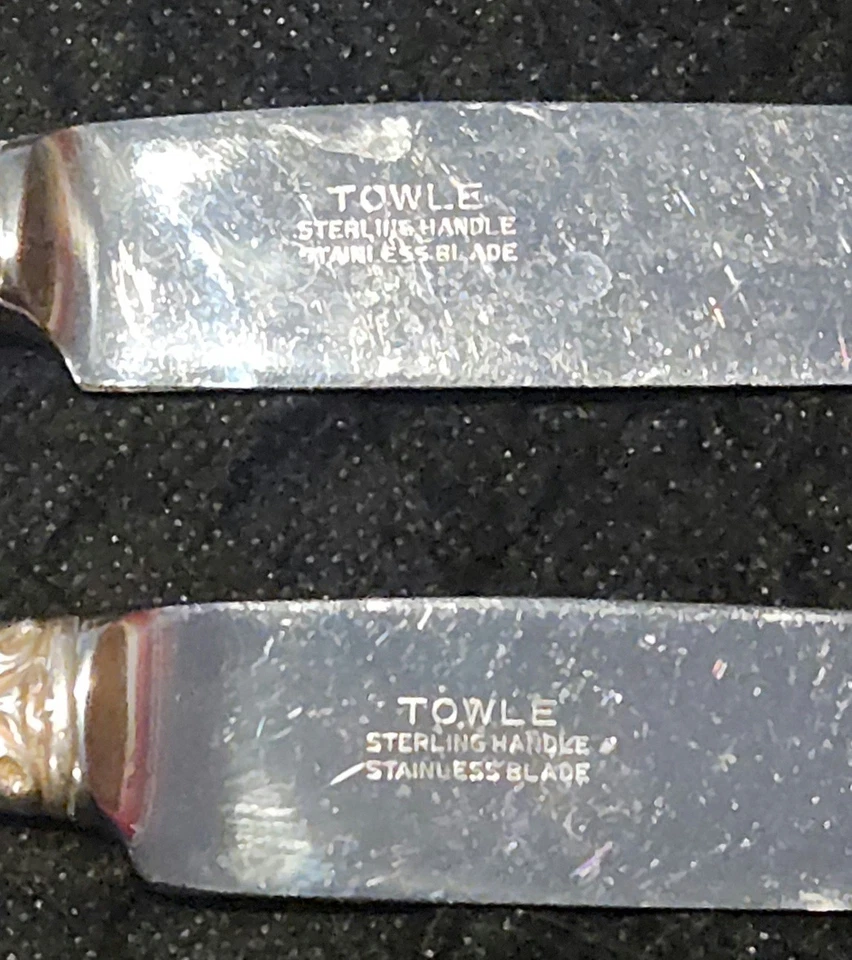 Нож Olde Master (стерлинговый, 1942 г.) от Towle Silver 9 5/8 дюйма - Изображение 3 из 4