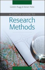 A gentle guide to research methods by Rugg, . Paperback Book The Cheap Fast Free