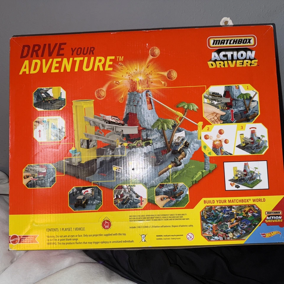Mattel Matchbox Action Drivers Volcano Escape Playset with Lights, Sounds & SUV  - Image 4 of 4