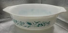 Vintage 1960's Pyrex Blue Meadow Promo 1.5 Quart Casserole Dish #043 READ