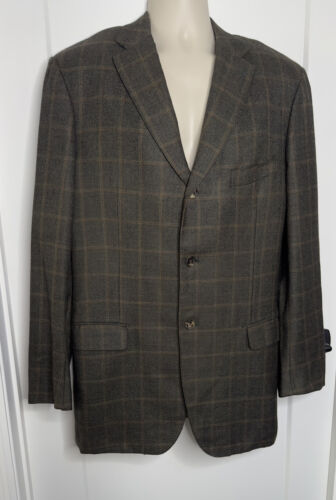 Cappotto sportivo blazer finestra ISAIA 100% cashmere Made Italy 54 8L US44? - Foto 2 di 8