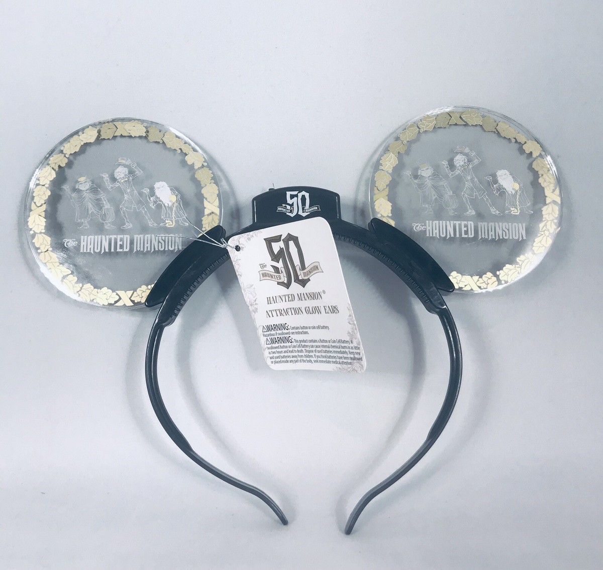 Disney Haunted Mansion 50th Anniversary Light Up Mouse Ears  display picture 1