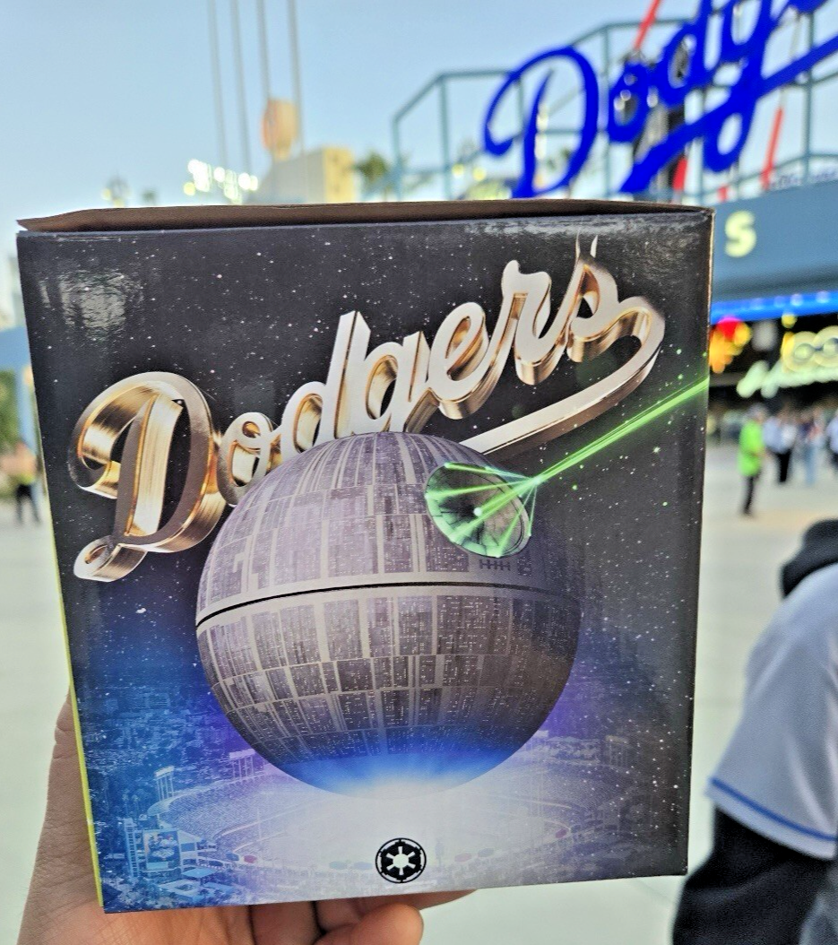 2025 Star Wars Night Dodgers Death Star Bobble Stadium Bobblehead