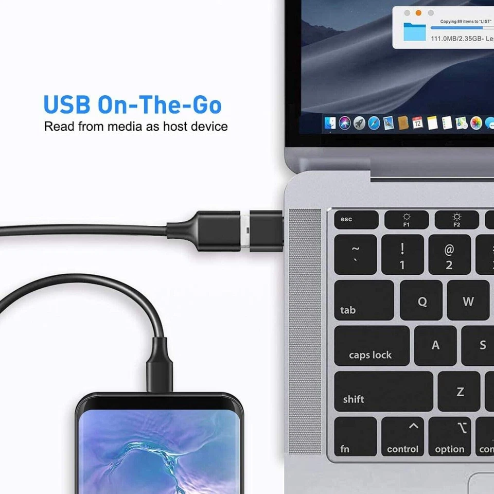 Type C to USB Adapter 3.0 USB-C 3.1 Male OTG, Female Data Connector Converter - Image 3 of 4