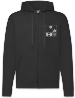 Hacker Emblem Glider Zipper Hoodie Fun Nerd Informatiker Programmierer Symbol