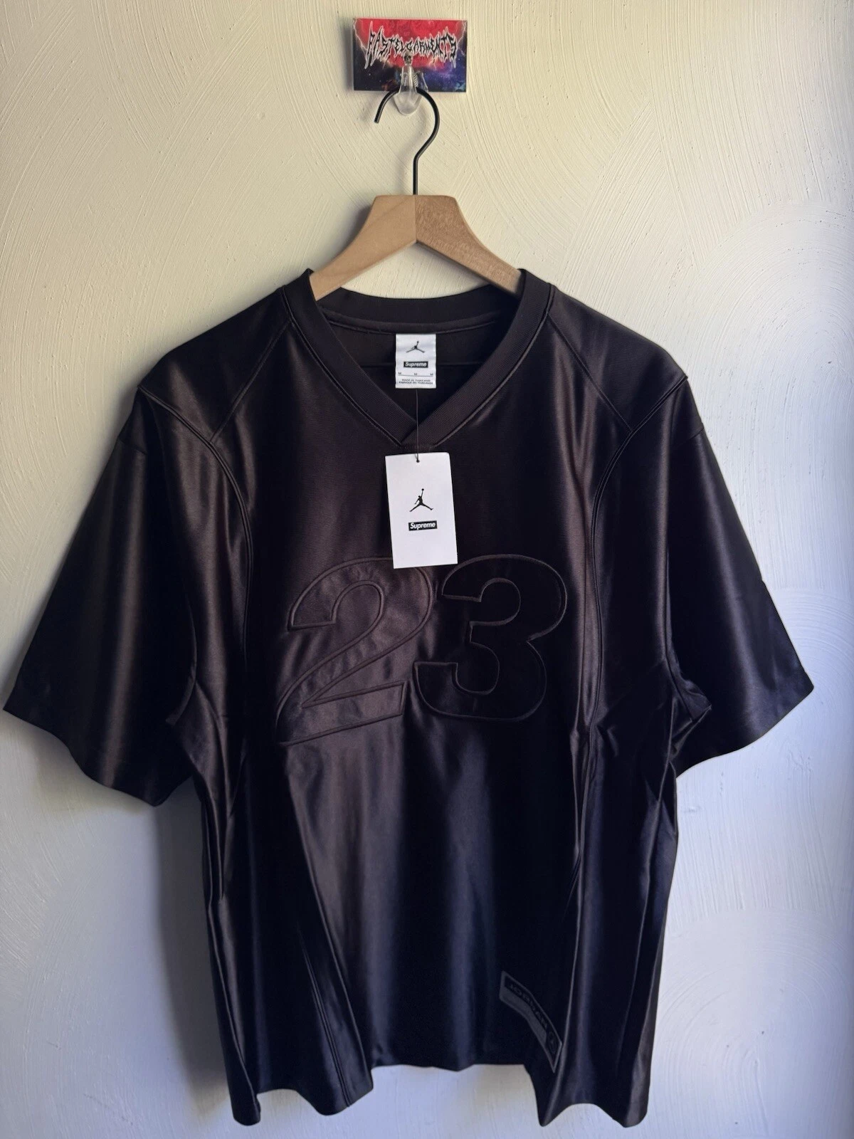 Maillot échauffement Supreme Jordan 23 noir FW24 taille M moyen NEUF EXPÉDIÉ LE JOUR MÊME