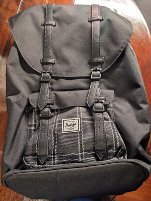 herschel backpack little america too big Herschel Supply Co Little America Backpack Large Black/Grayscale 25L 15