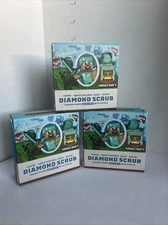 Dr. Squatch Men's Natural Soap Minecraft Diamond Scrub ~ 3 Bars ~ Brand New!