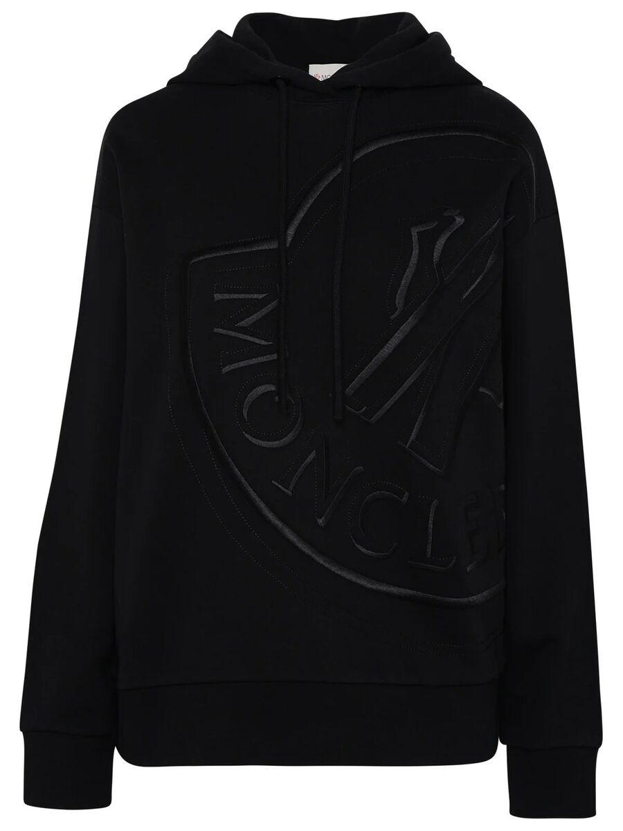 Moncler Brand Embroidered Black Hoodie Small | eBay Moncler Brand Embroidered Black Hoodie Small | eBay